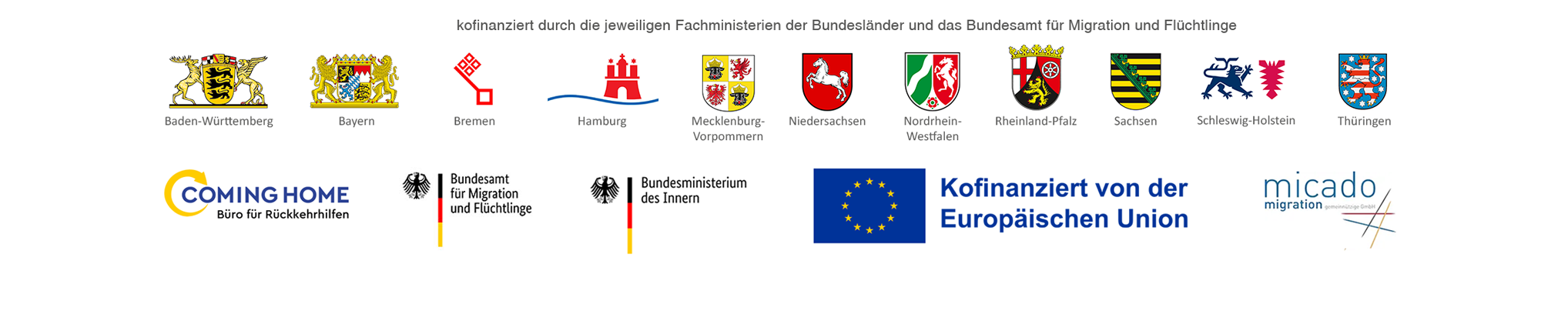 logos der kofinanzierenden Organisationen