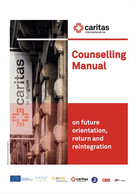 Titelseite: Caritas Counselling Manual on future orientation, return and reintegration