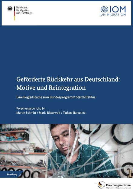 Titelseite: Geförderte Rückkehr aus Deutschland – Motive und Reintegration, BAMF-Forschungsbericht 34
